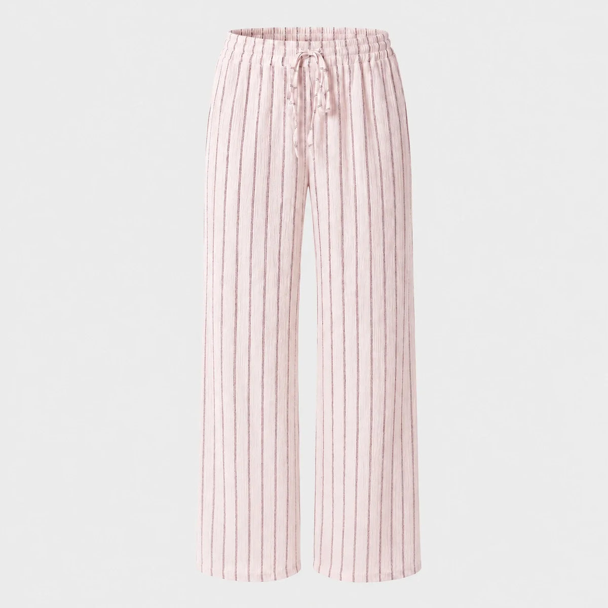 Striped Drawstring Wide Leg Pants WHD0606244