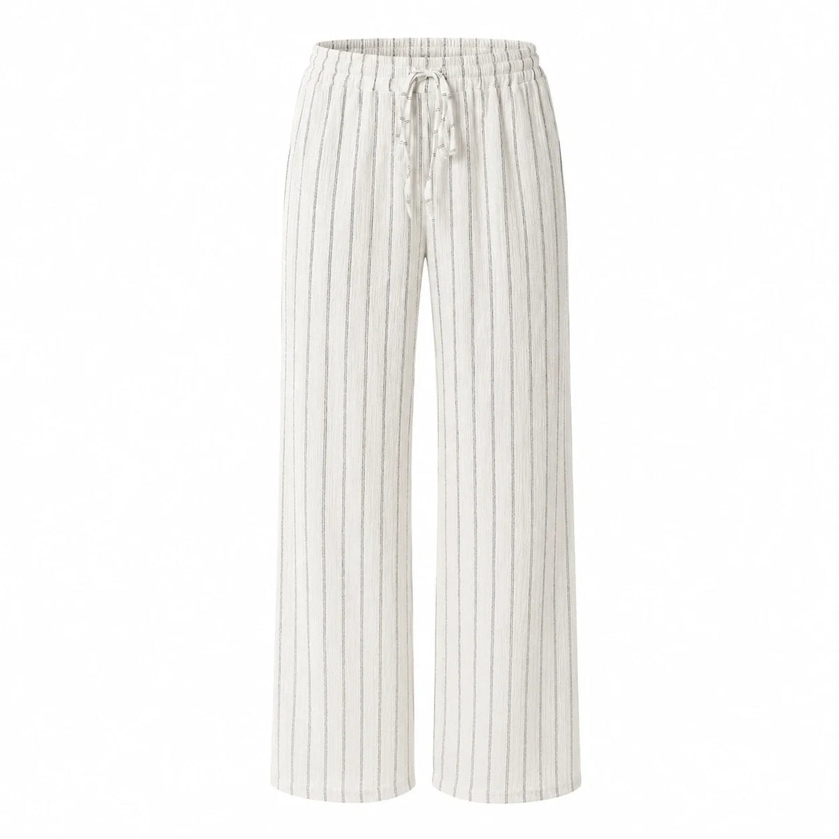 Striped Drawstring Wide Leg Pants WHD0606244