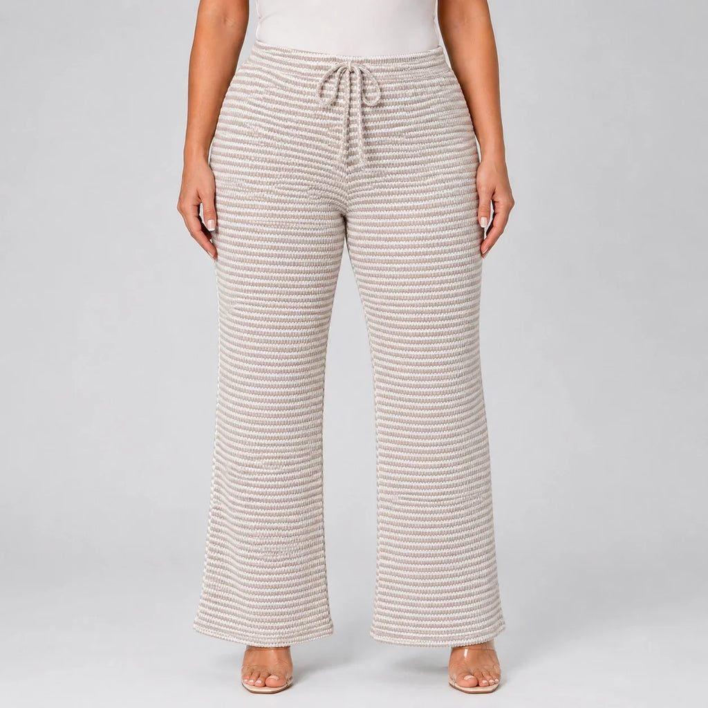 Textured Drawstring Lounge Pants WHD0606245