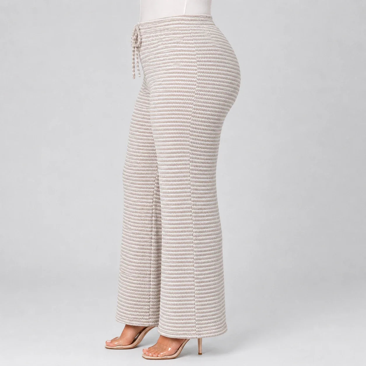 Textured Drawstring Lounge Pants WHD0606245