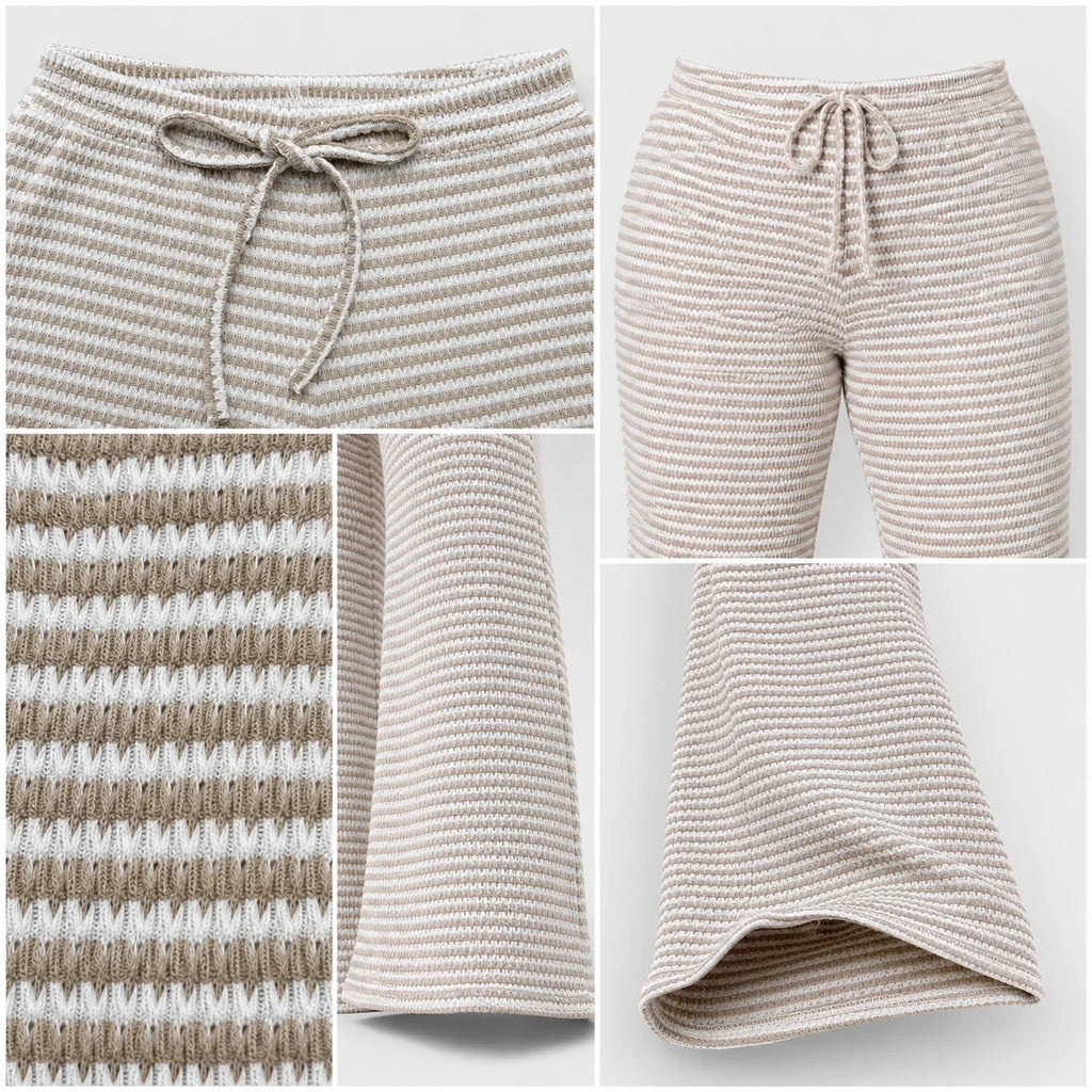 Textured Drawstring Lounge Pants WHD0606245