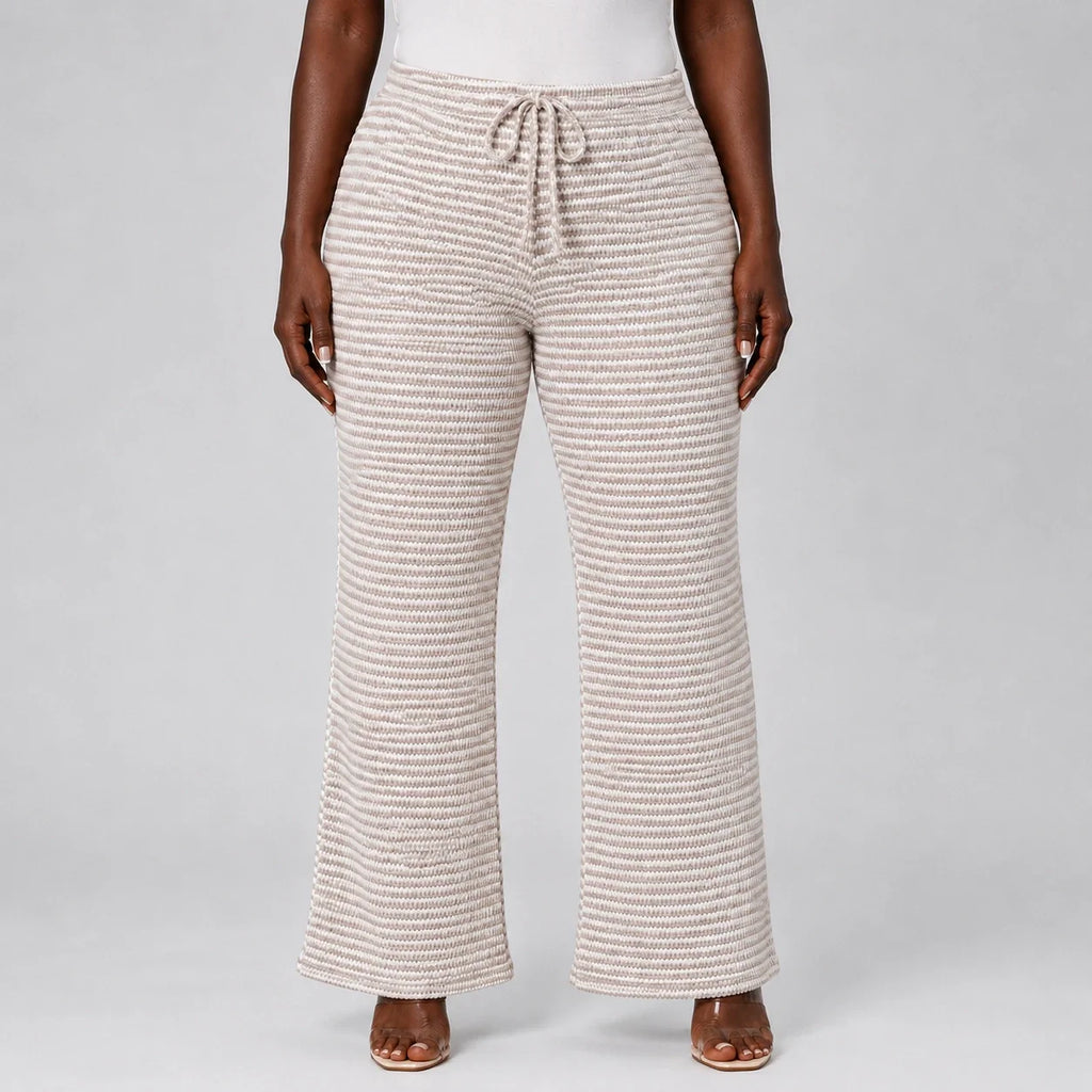 Textured Drawstring Lounge Pants WHD0606245