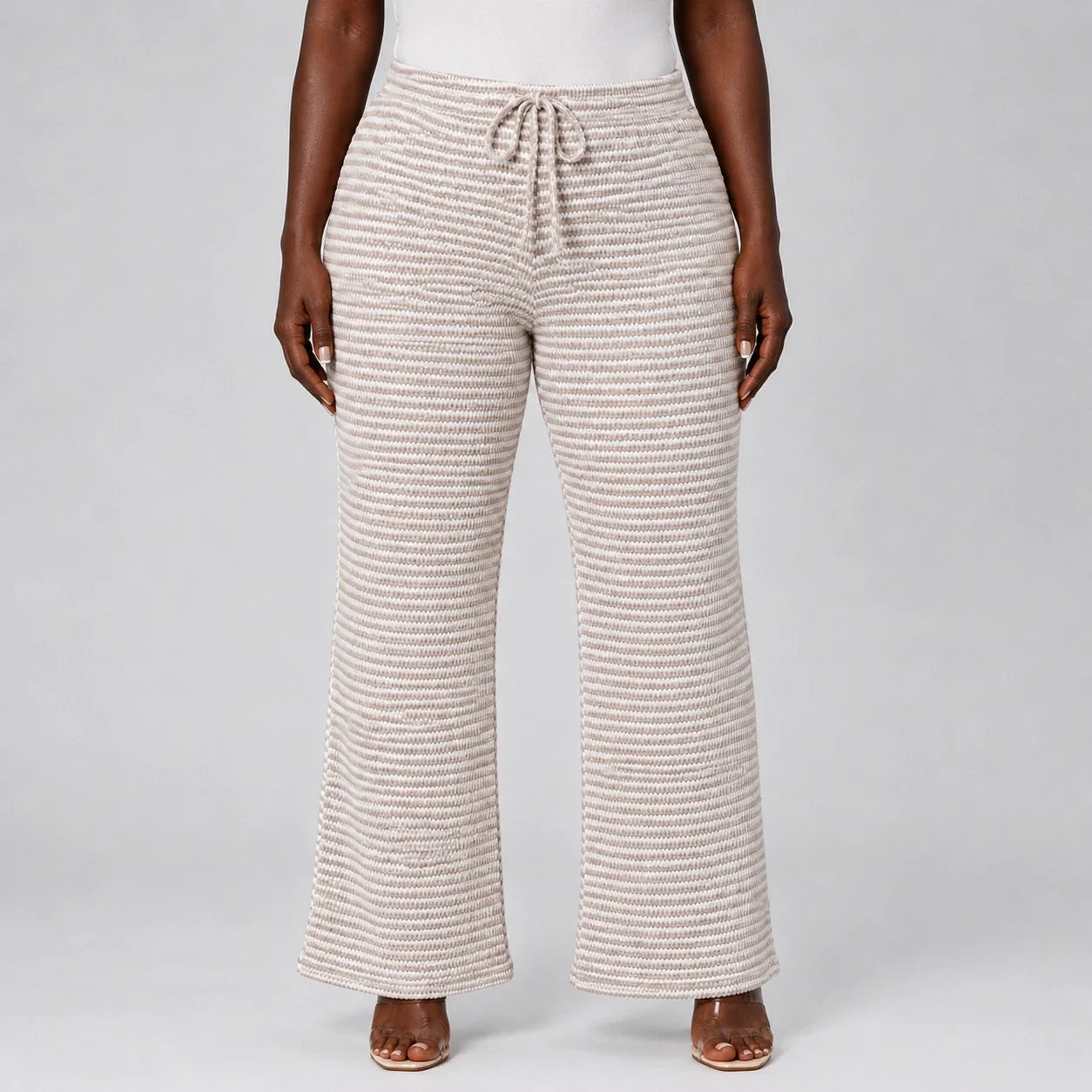 Textured Drawstring Lounge Pants WHD0606245