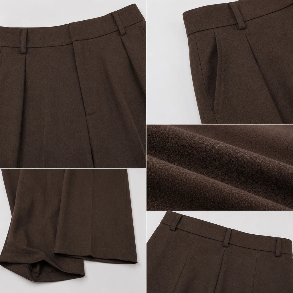 High Waist Wide Leg Pants WHD0606246