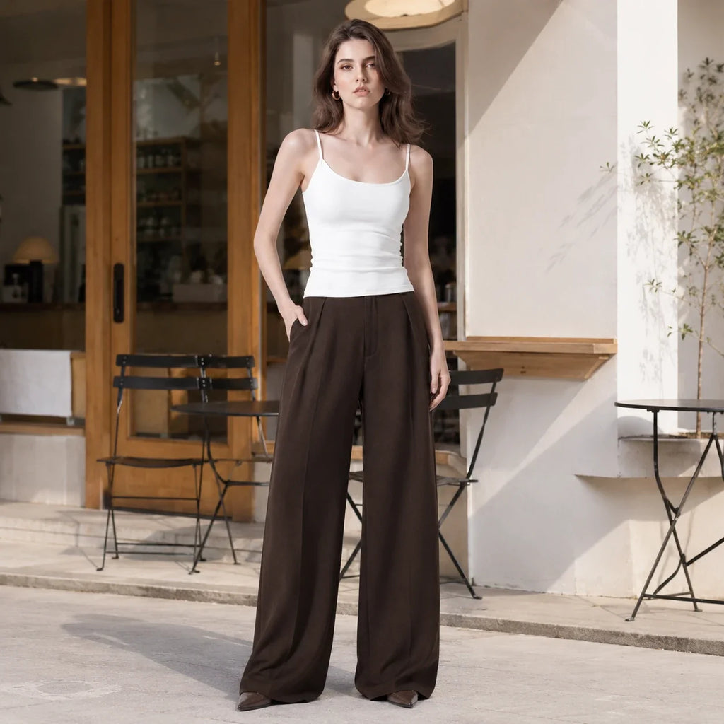 High Waist Wide Leg Pants WHD0606246
