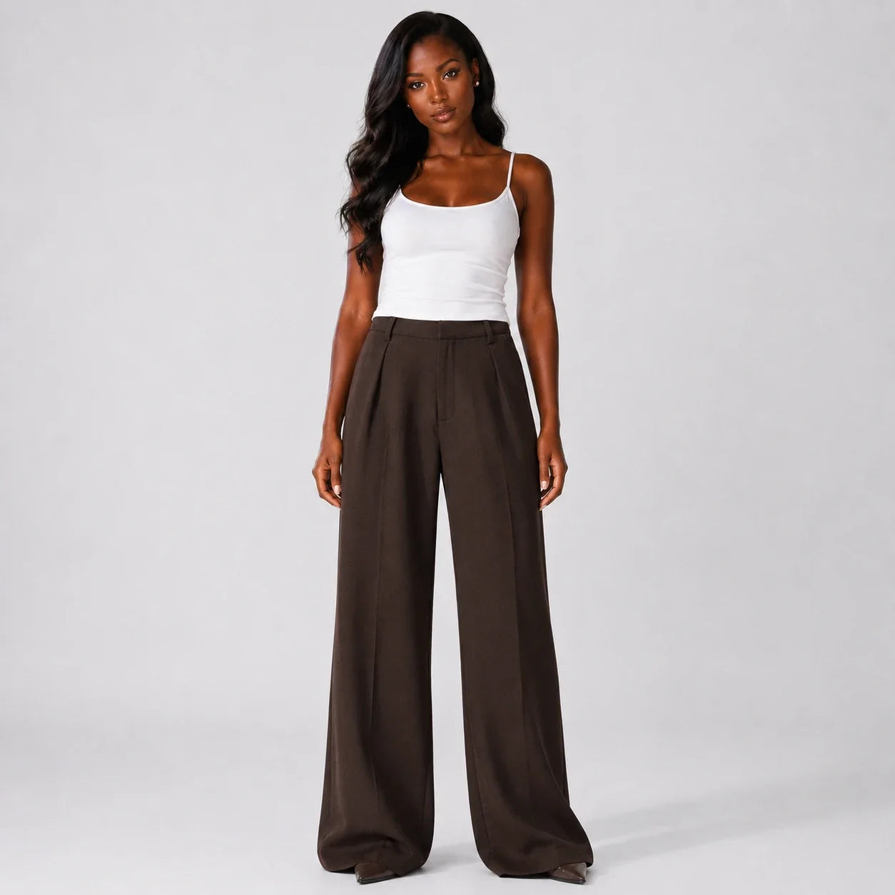 High Waist Wide Leg Pants WHD0606246