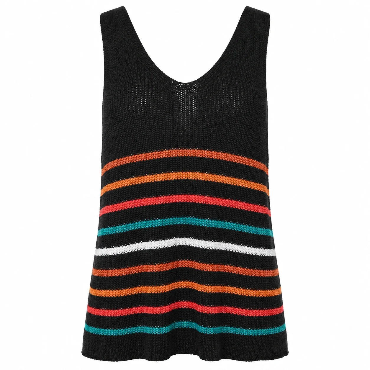 Multicolor Stripe Knit Tank WHD0606260