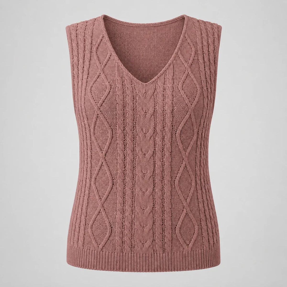 Cable Knit Sleeveless Top WHD0606261