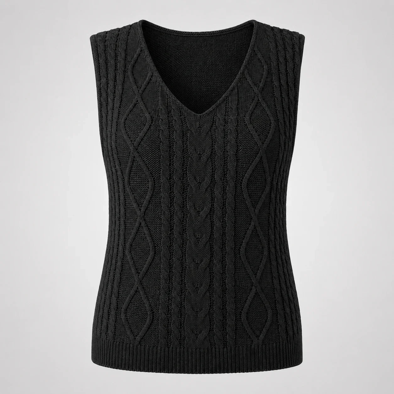 Cable Knit Sleeveless Top WHD0606261