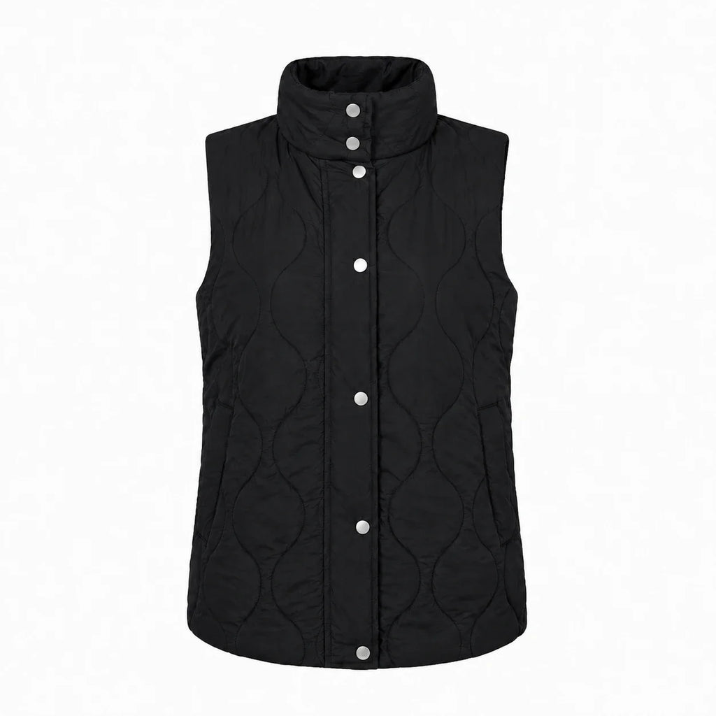 Olive Quilted Snap Vest WHD0606262