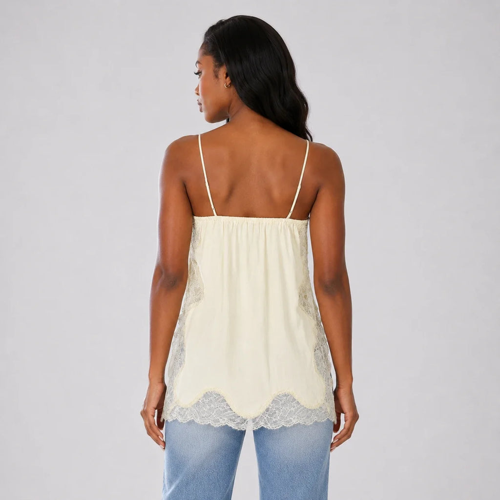 Lace Trim Cami Top WHD0606264