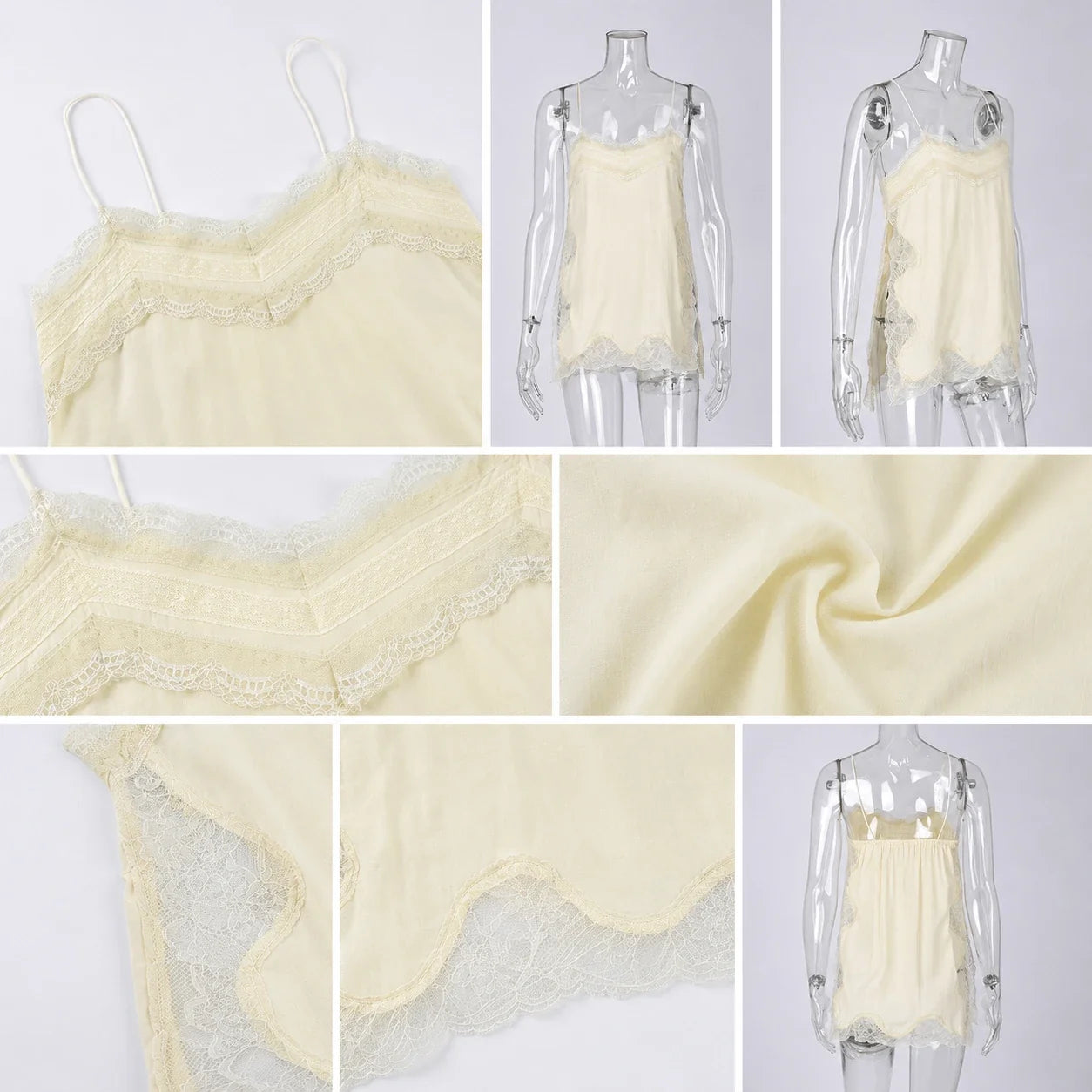 Lace Trim Cami Top WHD0606264
