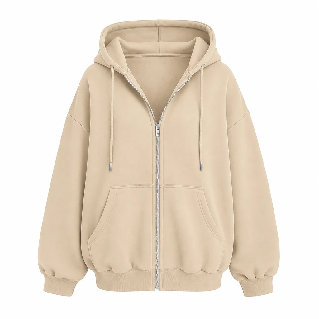 Oversized Zip Hoodie Jacket WHD0606273