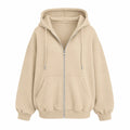 Oversized Zip Hoodie Jacket WHD0606273