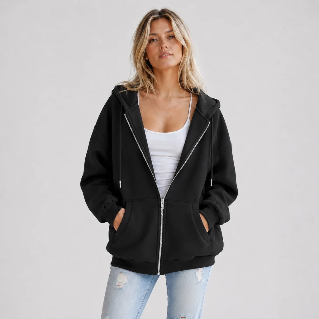 Oversized Zip Hoodie Jacket WHD0606273