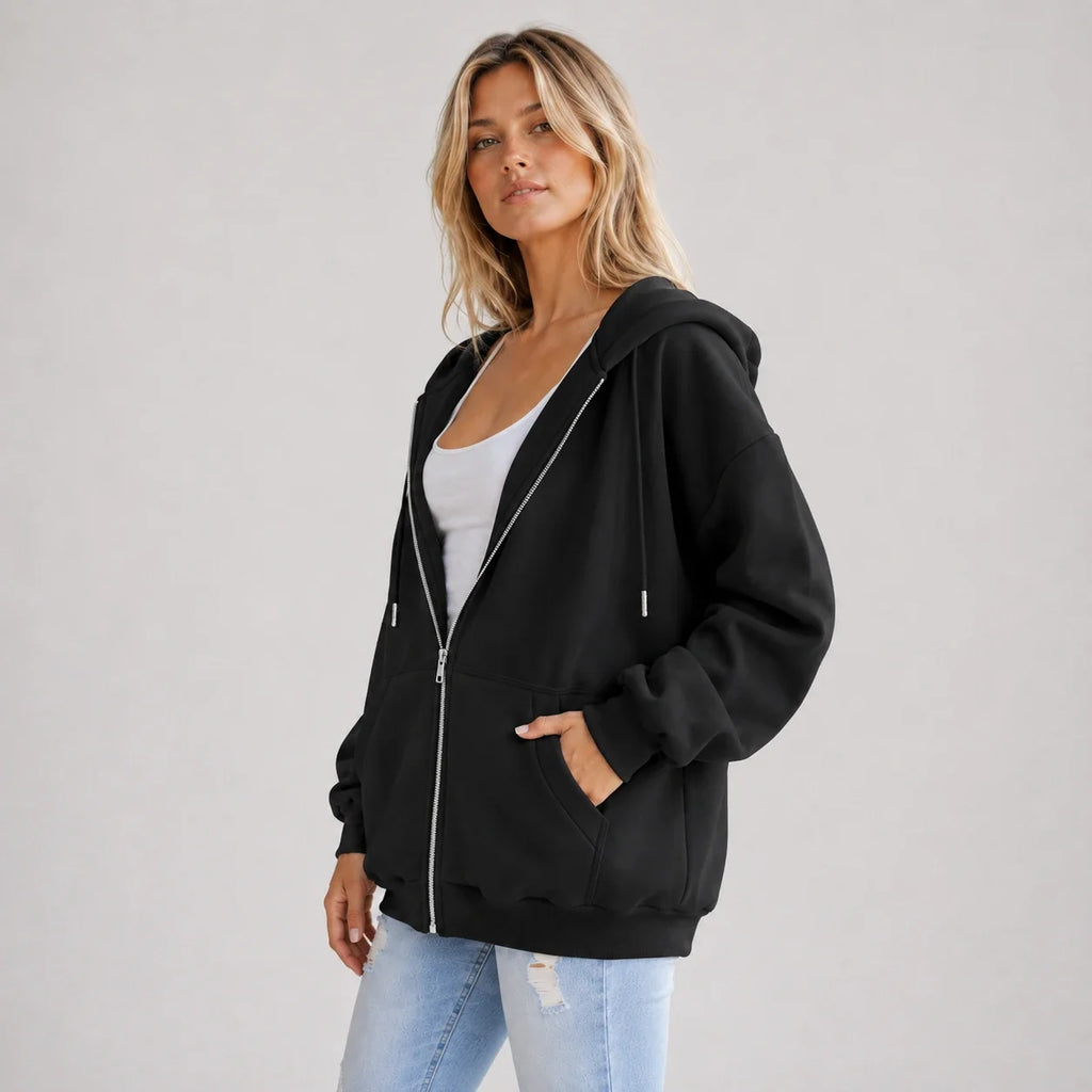Oversized Zip Hoodie Jacket WHD0606273
