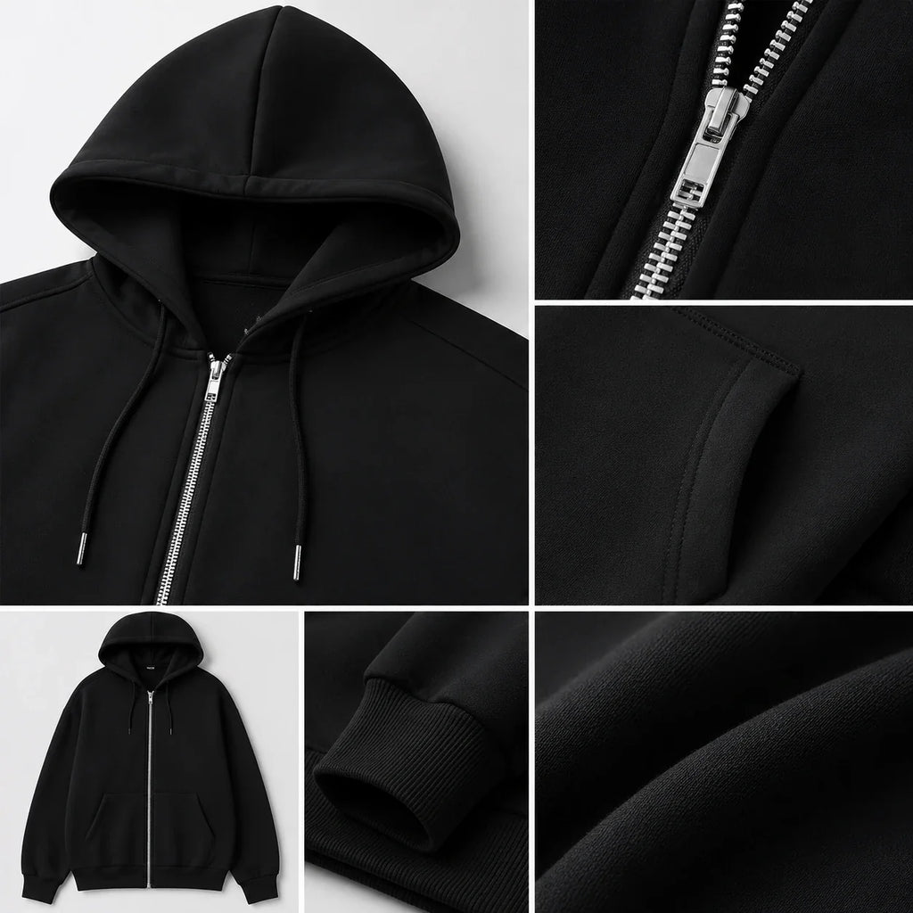 Oversized Zip Hoodie Jacket WHD0606273