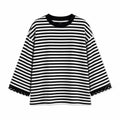 Striped Lace Cuff Top WHD0606274