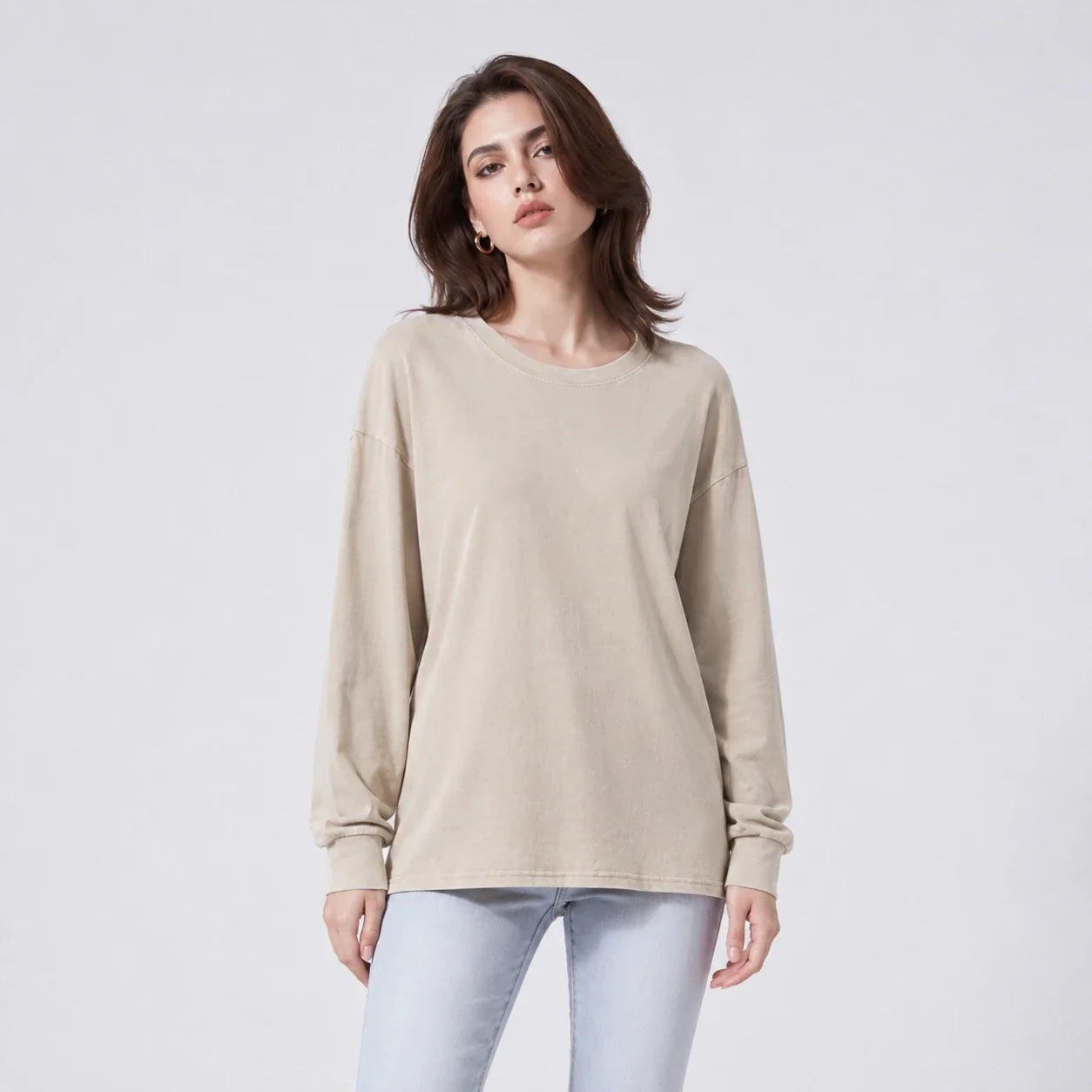 Washed Crew Neck Tee WHD0606276