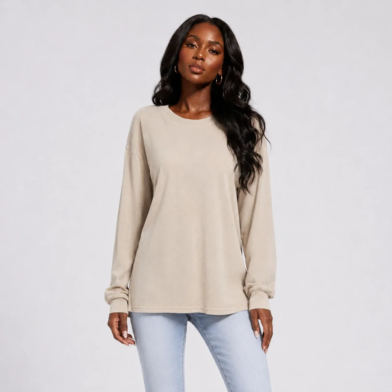 Washed Crew Neck Tee WHD0606276