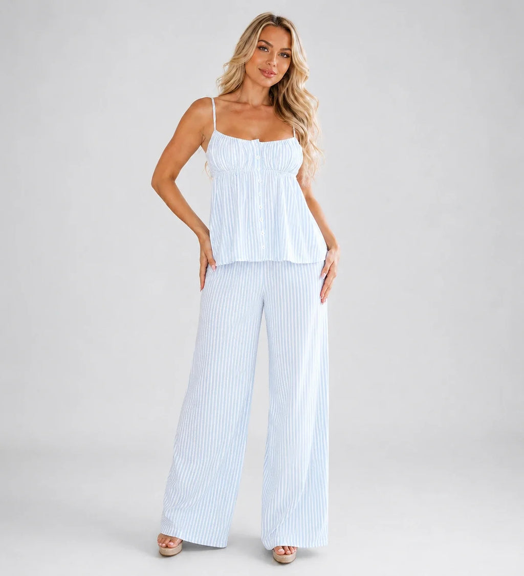 Striped Cami Pant Set WHD0606277