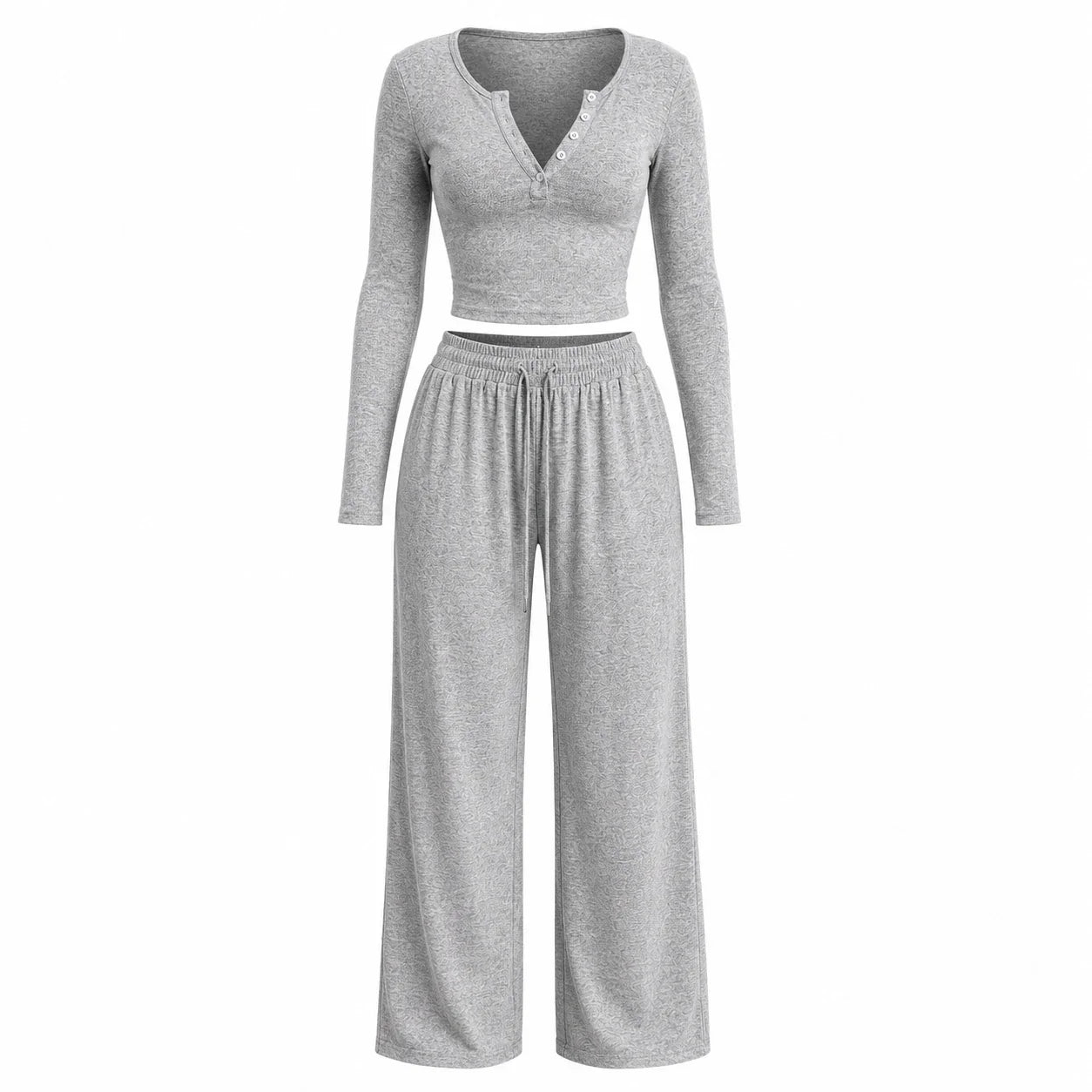 Grey Henley Lounge Set WHD0606281