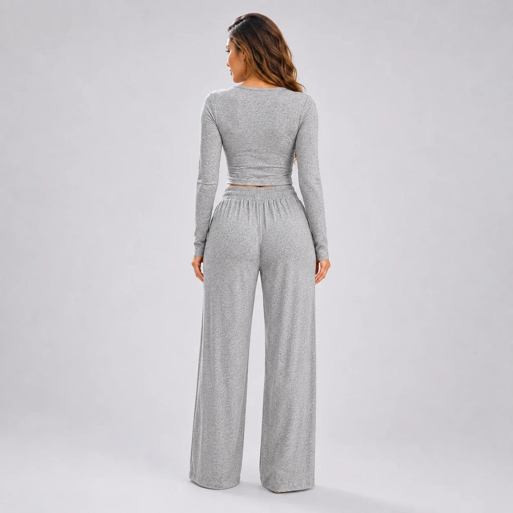 Grey Henley Lounge Set WHD0606281