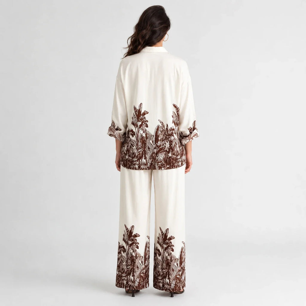 Tropical Print Pants Set WHD0606282