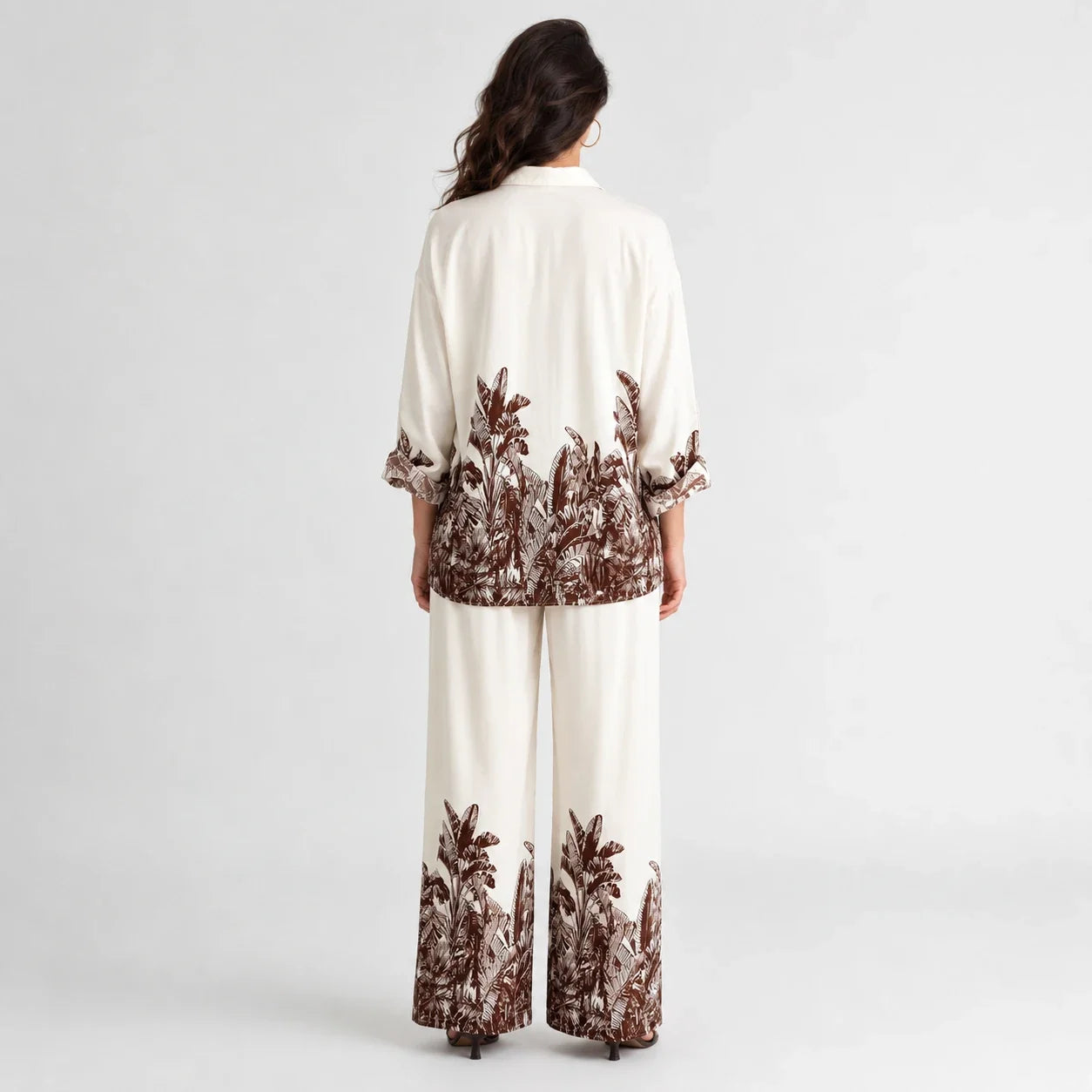 Tropical Print Pants Set WHD0606282