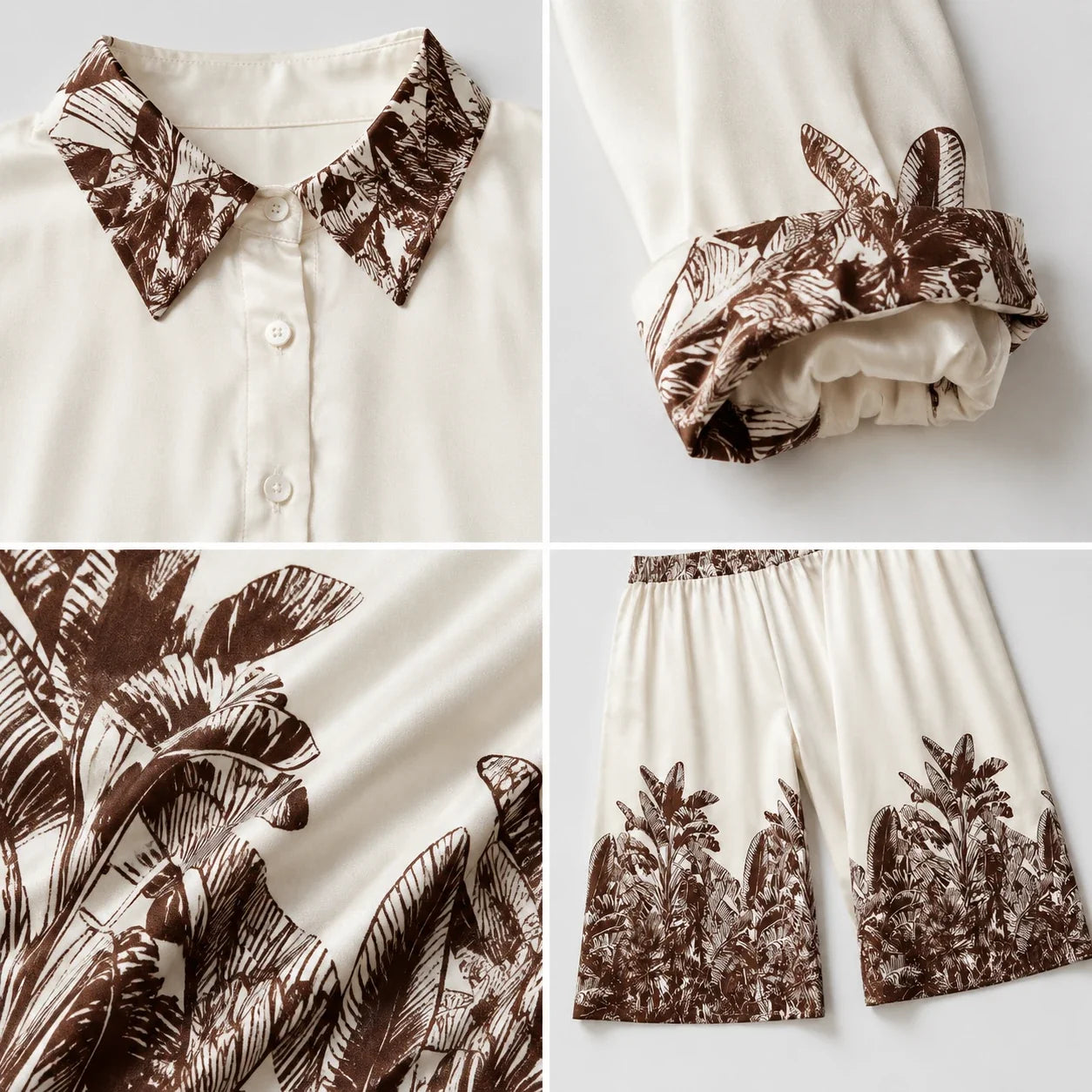 Tropical Print Pants Set WHD0606282