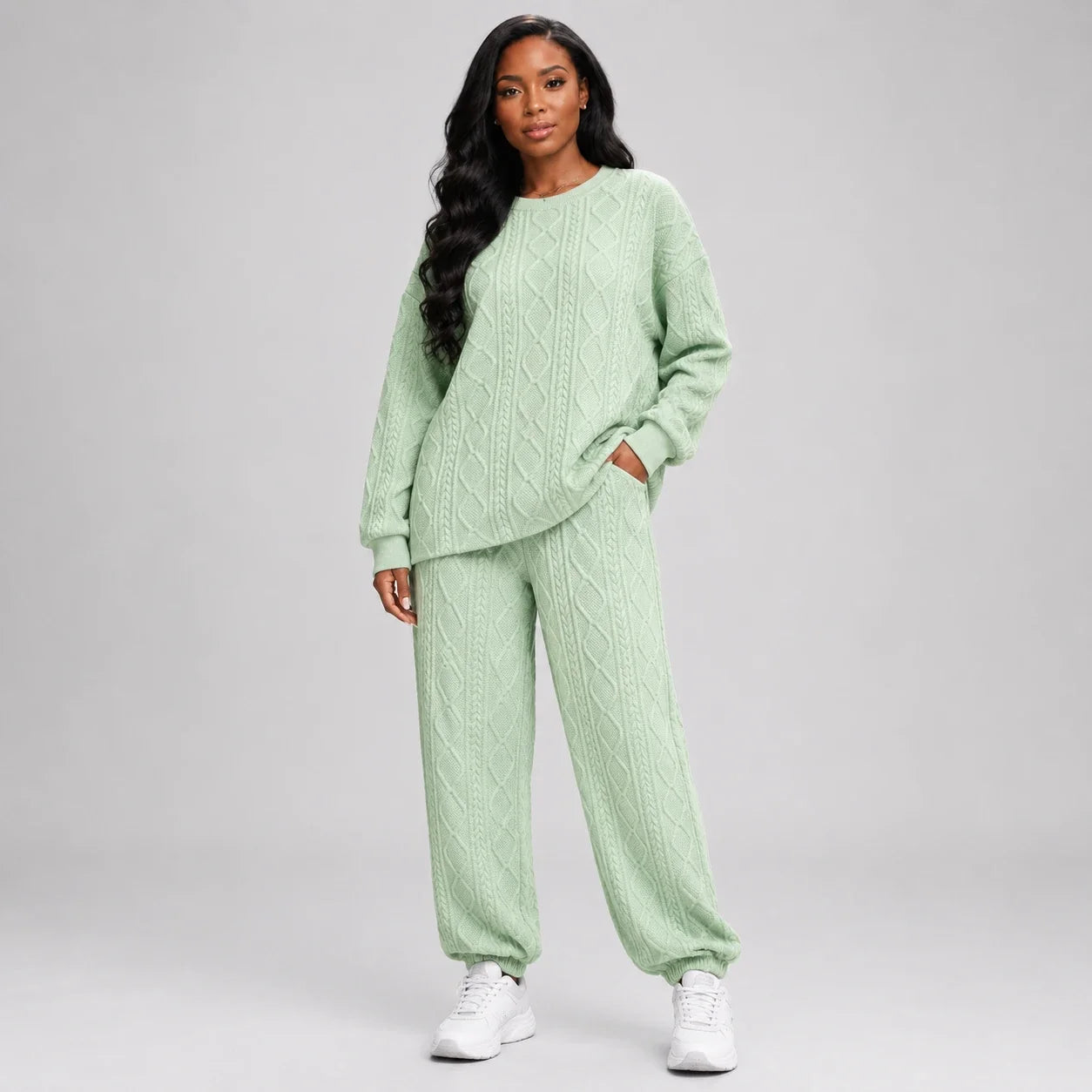 Cable Texture Lounge Set WHD0606283