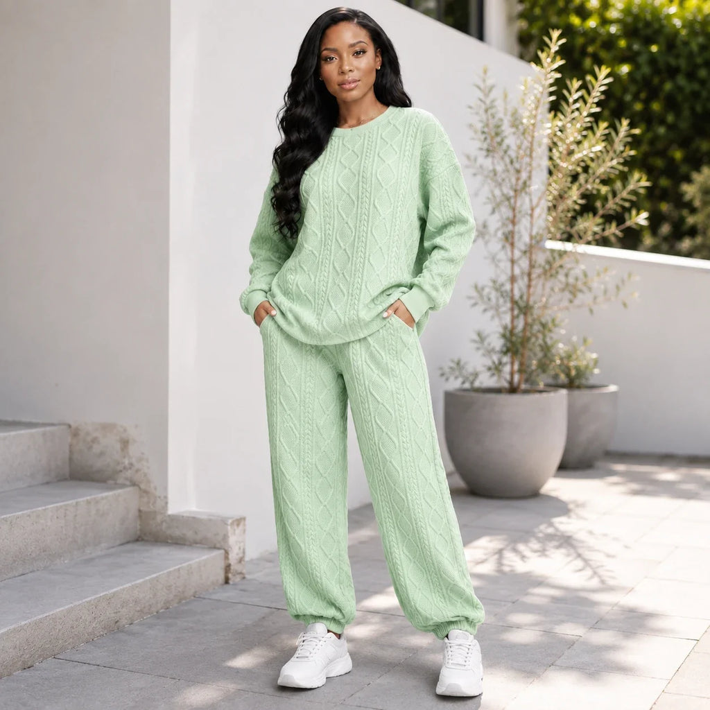 Cable Texture Lounge Set WHD0606283