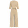 Cropped Wide Leg Set WHD0606284