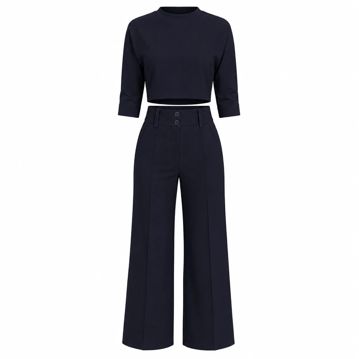 Cropped Wide Leg Set WHD0606284