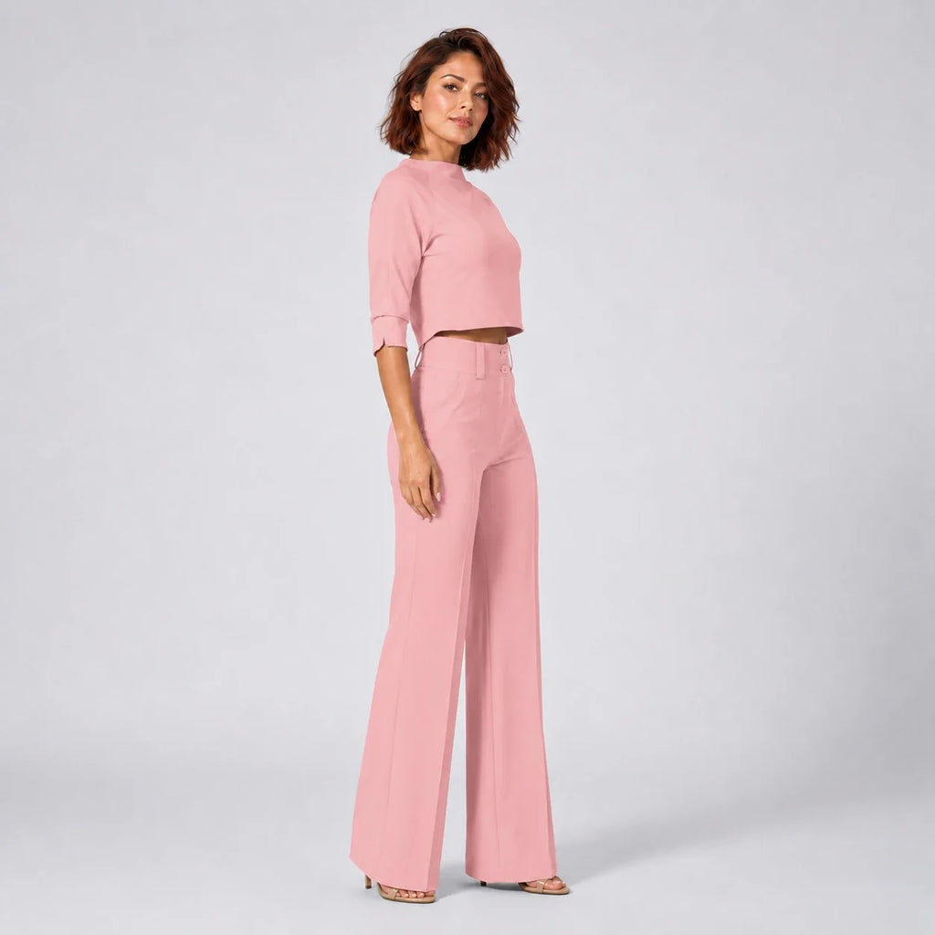 Cropped Wide Leg Set WHD0606284