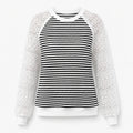 Lace Sleeve Knit Top WHD0606287