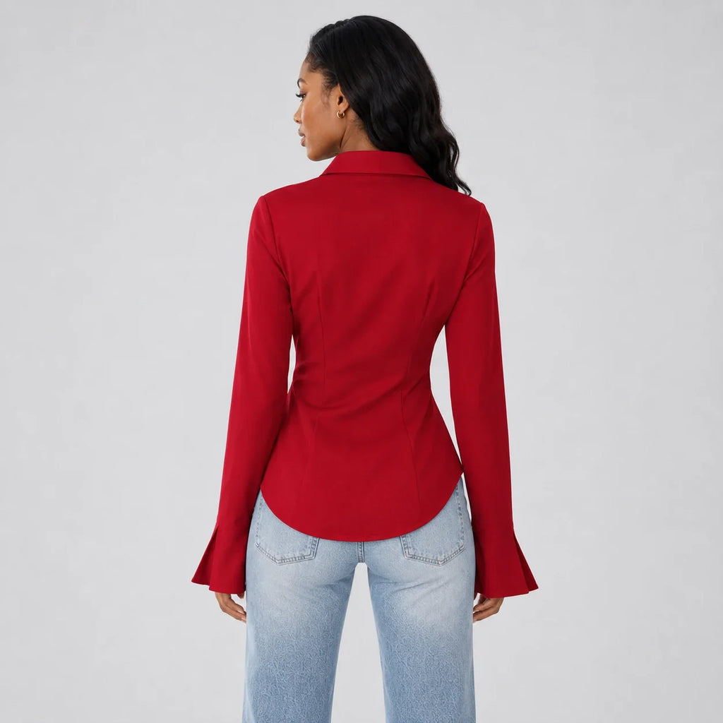 Waist-Fit Button Shirt WHD0606288