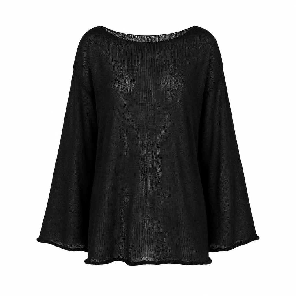 Sheer Knit Cover-Up Top WHD0606289