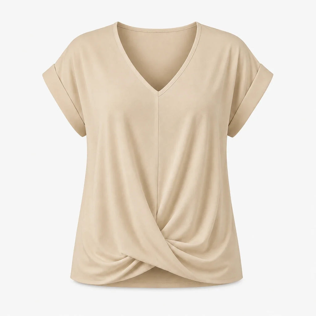 Twist Front V-Neck Top WHD0606291