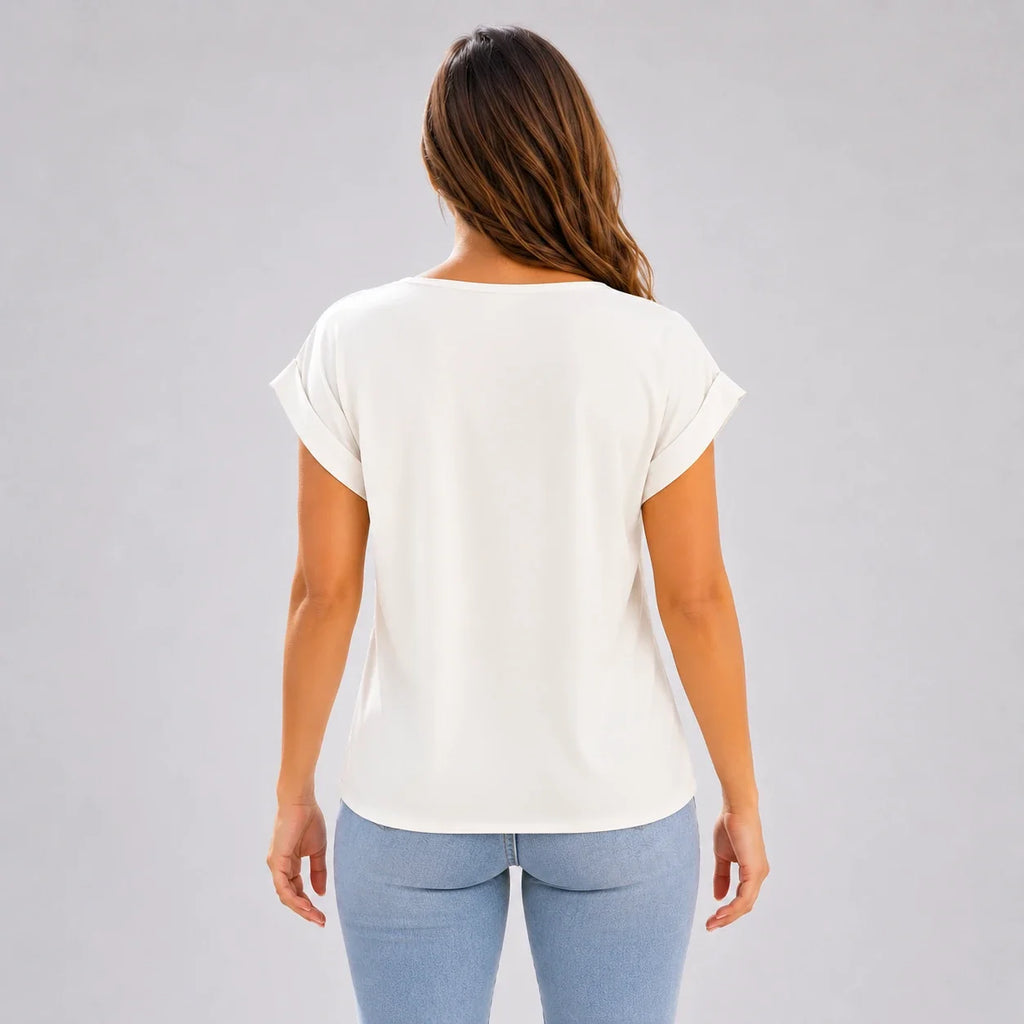 Twist Front V-Neck Top WHD0606291