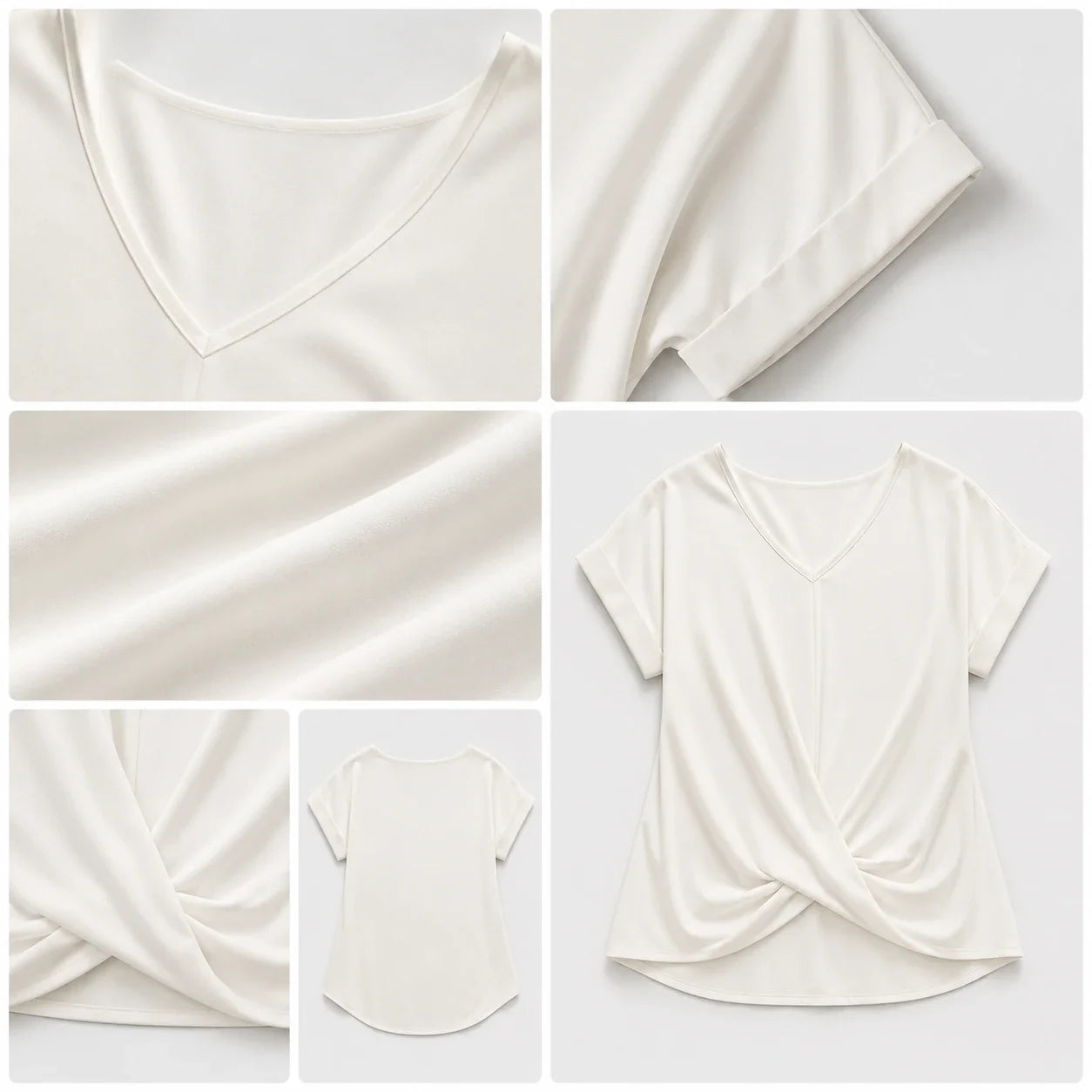 Twist Front V-Neck Top WHD0606291