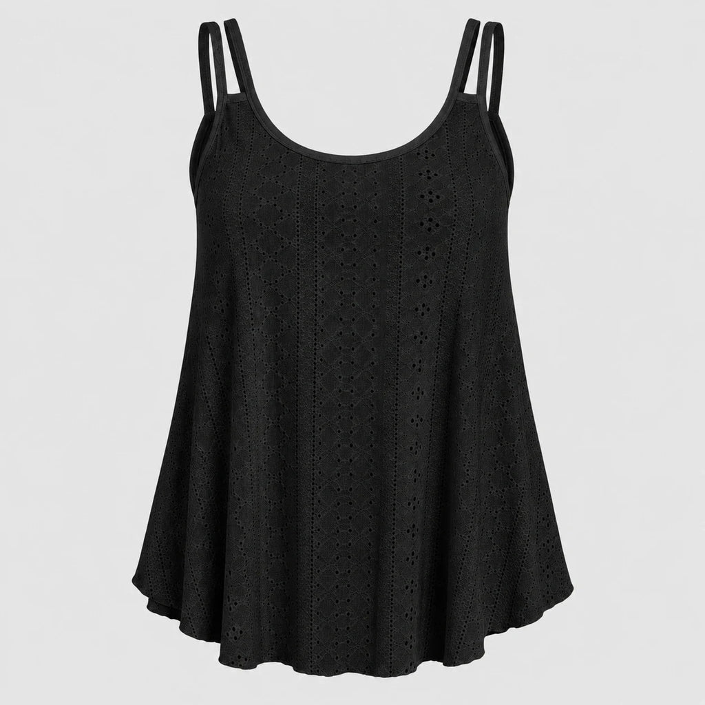 Openwork Yellow Cami Top WHD0606292