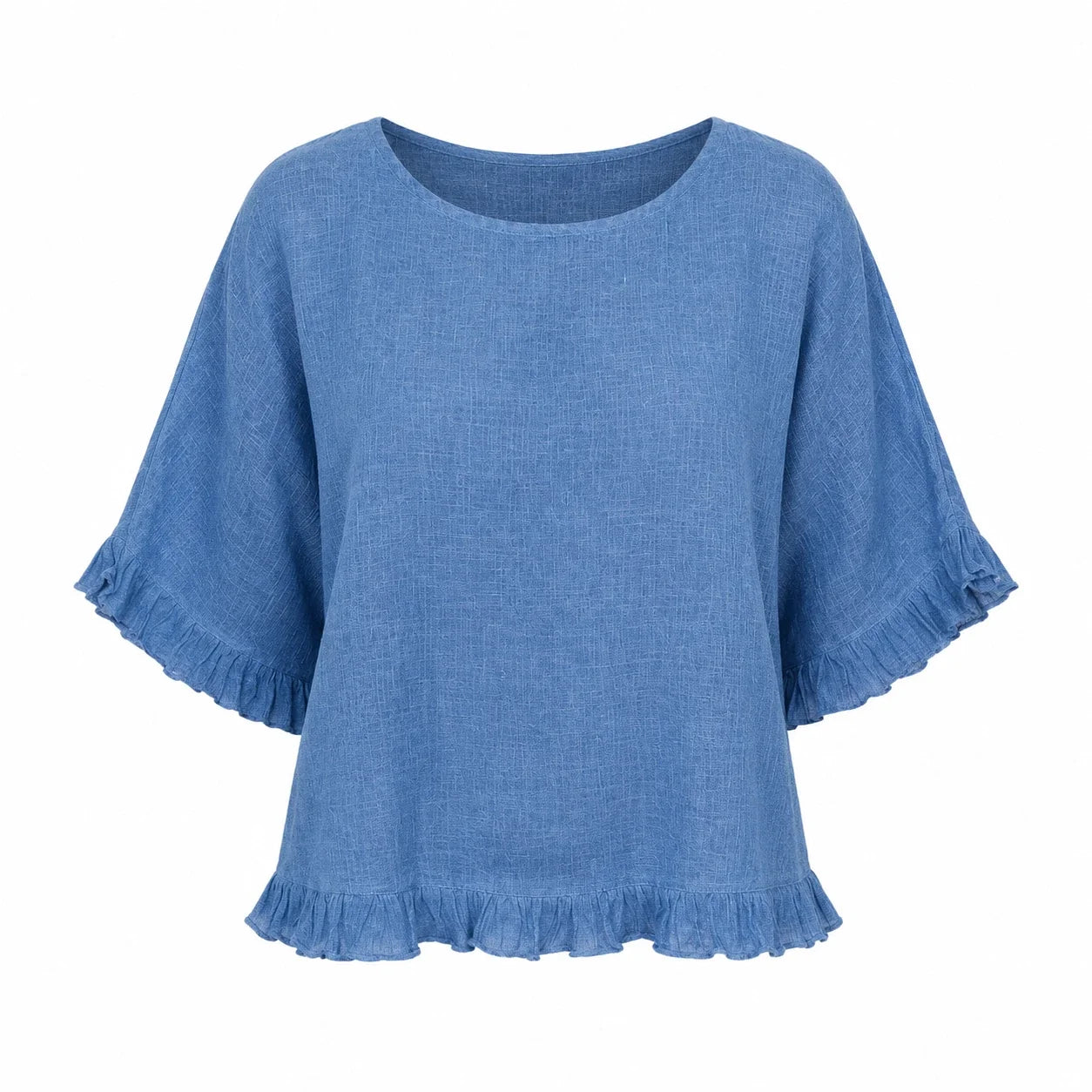 Ruffle Hem Relaxed Top WHD0606294