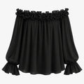 Off-Shoulder Ruffle Top WHD0606296
