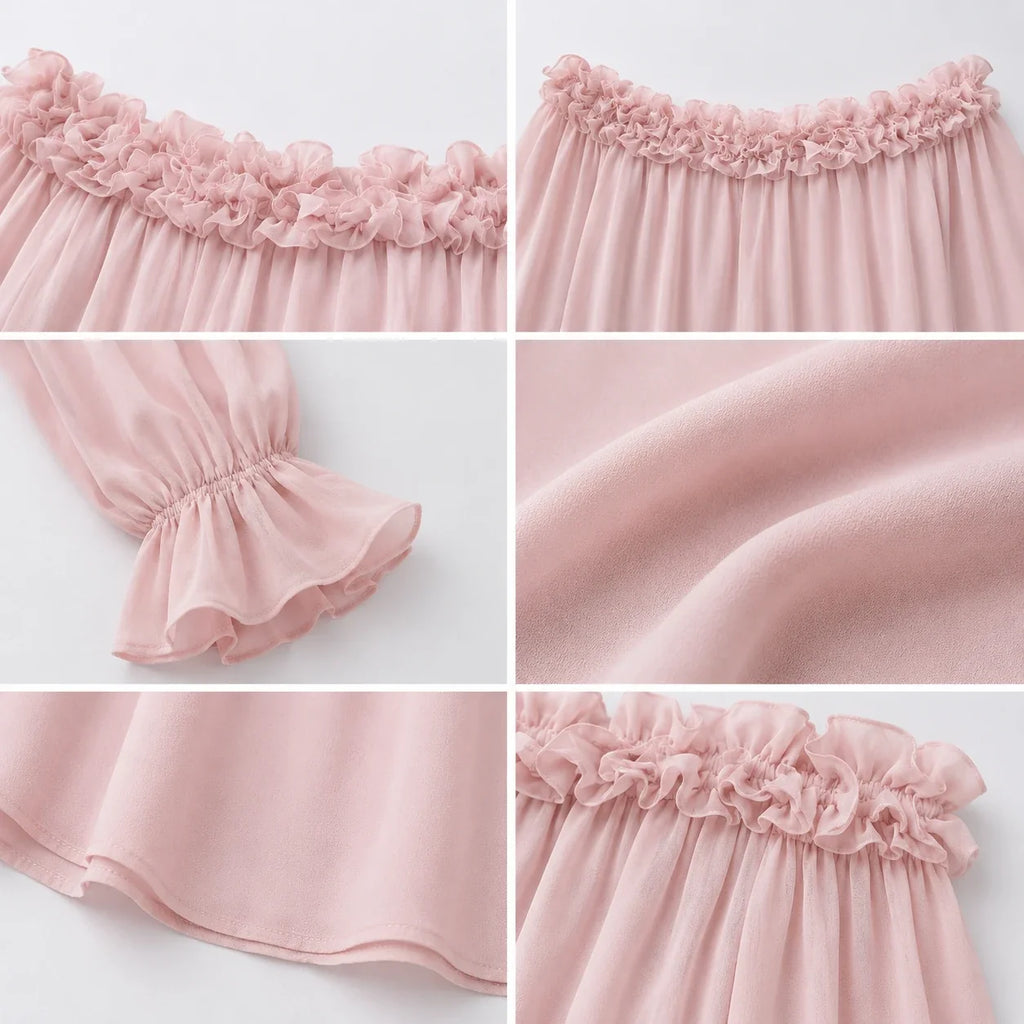 Off-Shoulder Ruffle Top WHD0606296