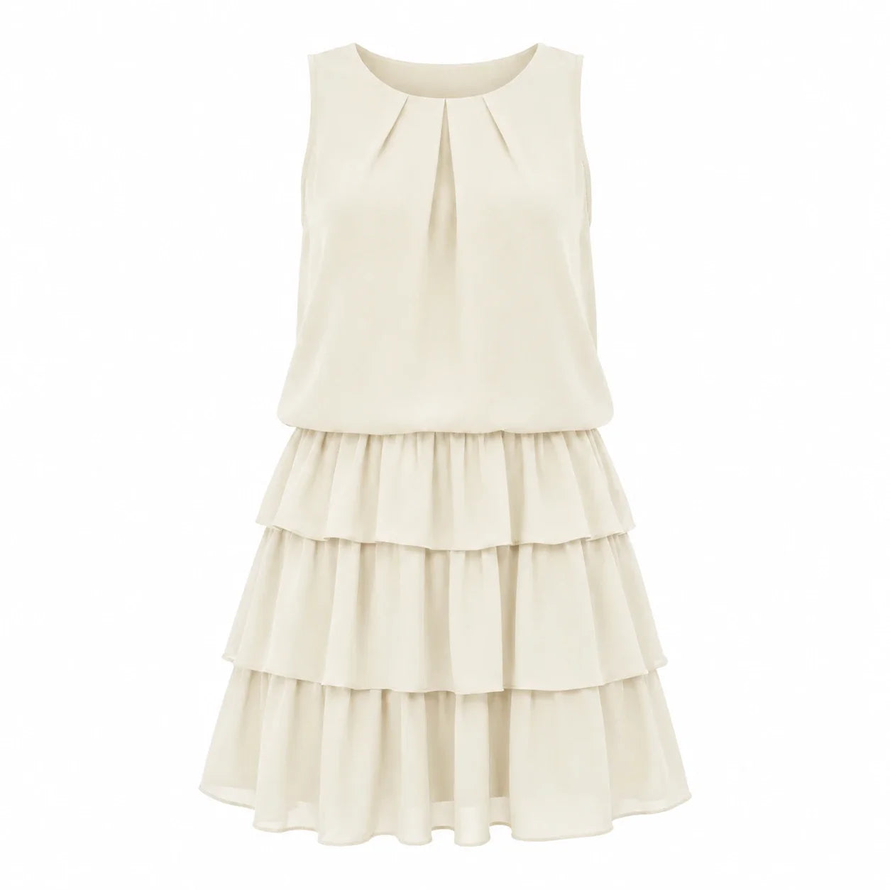 Tiered Sleeveless Mini Dress WHD0606297