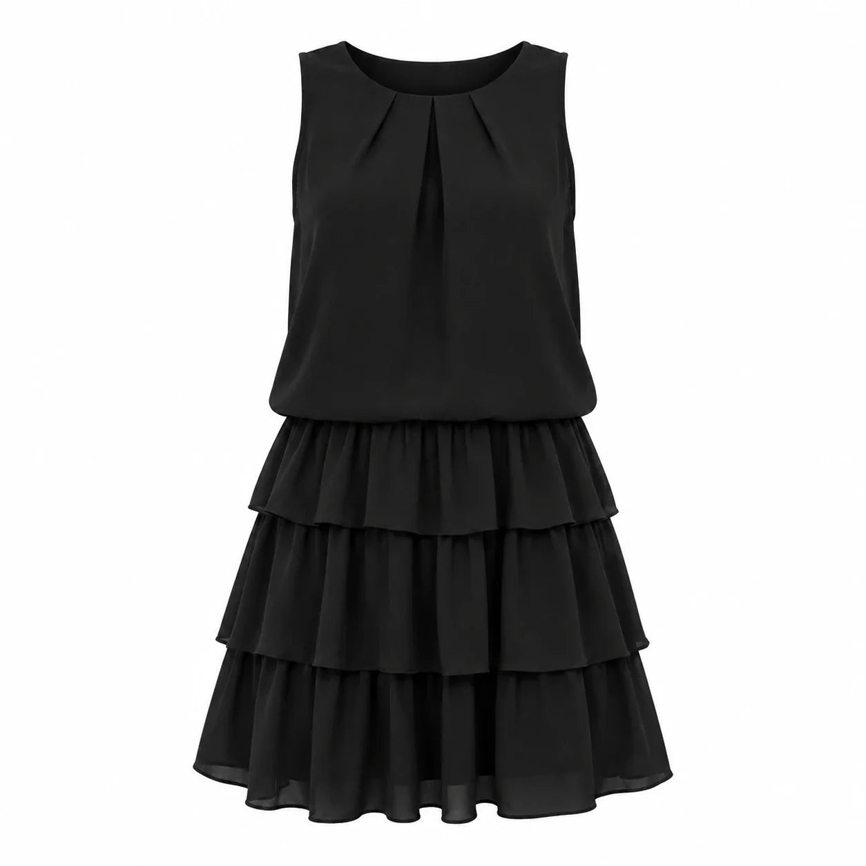 Tiered Sleeveless Mini Dress WHD0606297