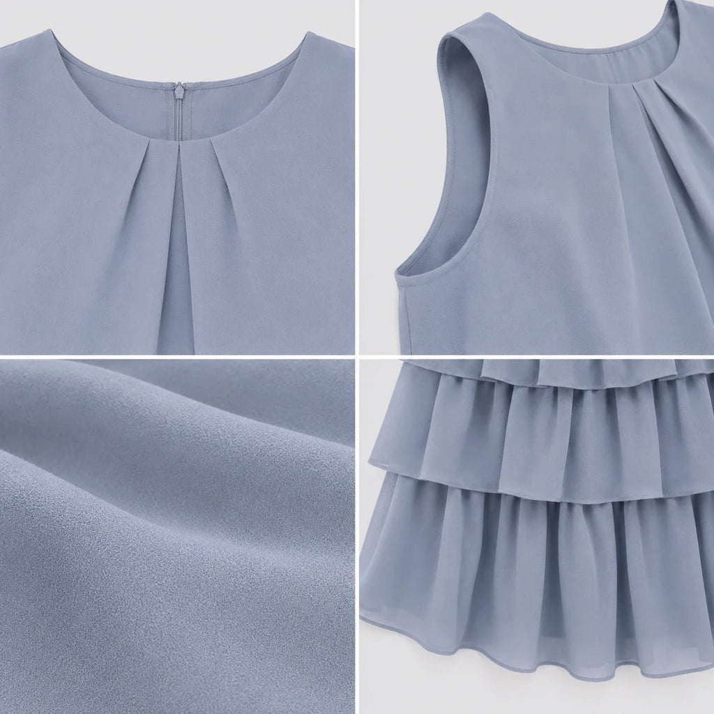 Tiered Sleeveless Mini Dress WHD0606297