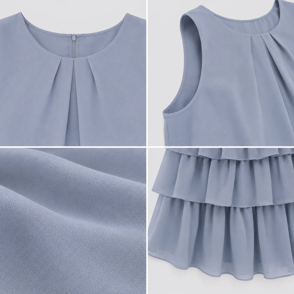 Tiered Sleeveless Mini Dress WHD0606297