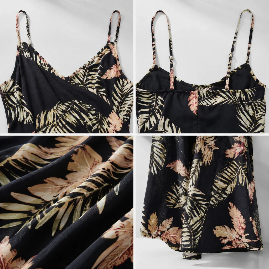 Tropical Print Maxi Dress WHD0606298